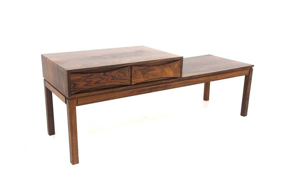Scandinavian bench in rosewood, Glas & Trä, Hovmantorp, Sweden, 1960