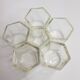 Lot de six pots en verre moulé Pyrex "Yalacta"