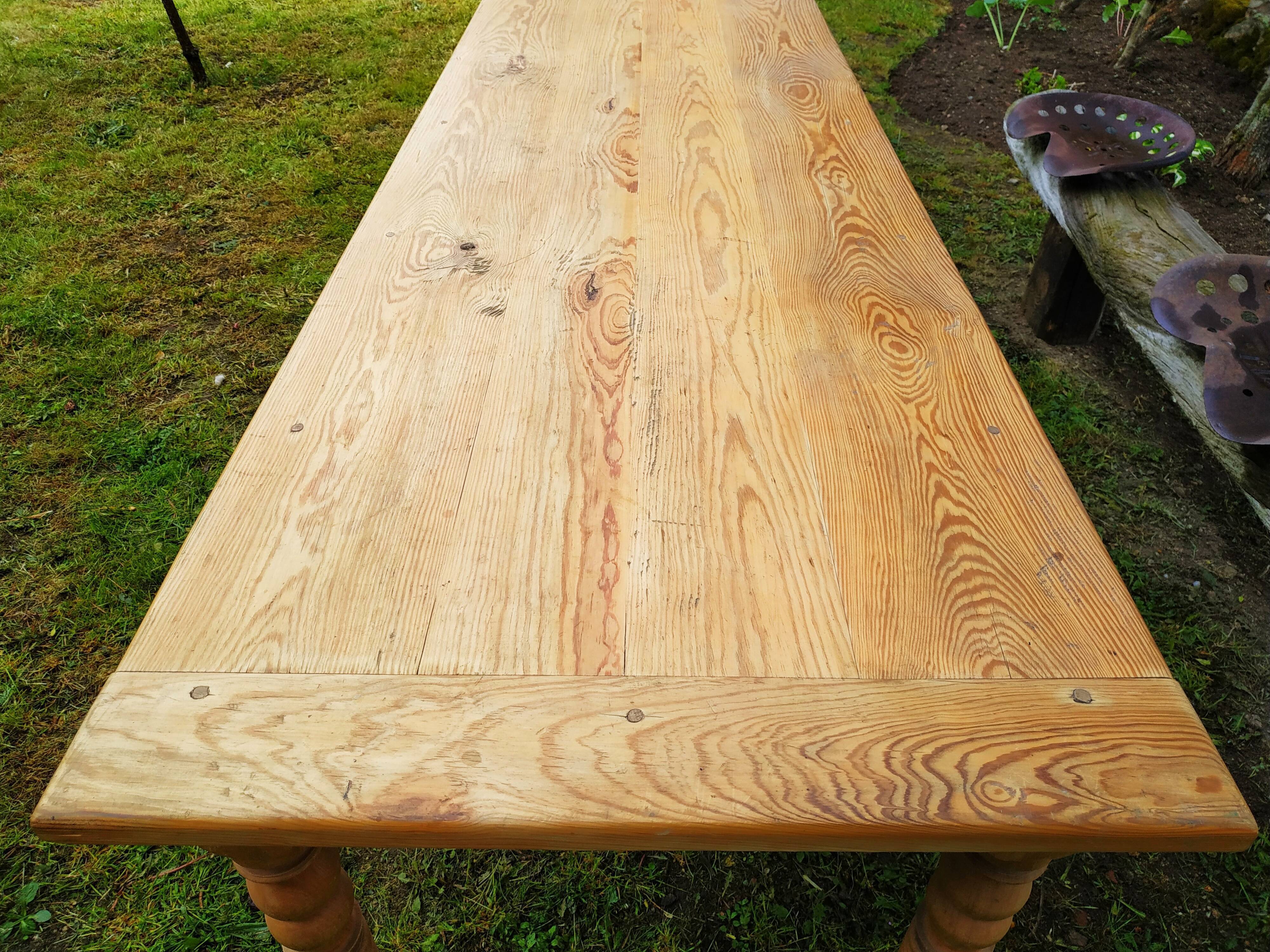 Antique farmhouse table, 3m20