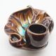 Ceramic pipe-shaped ashtray