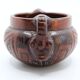 Ball vase with anthropomorphic handles signed by marivaldo Brazil