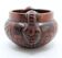 Ball vase with anthropomorphic handles signed by marivaldo Brazil
