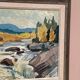 Original Swedish Oil on Panel – “Landscape With Water” by B. Lundqvist – Vintage & Framed – 56 × 48 cm (22" × 18.8")