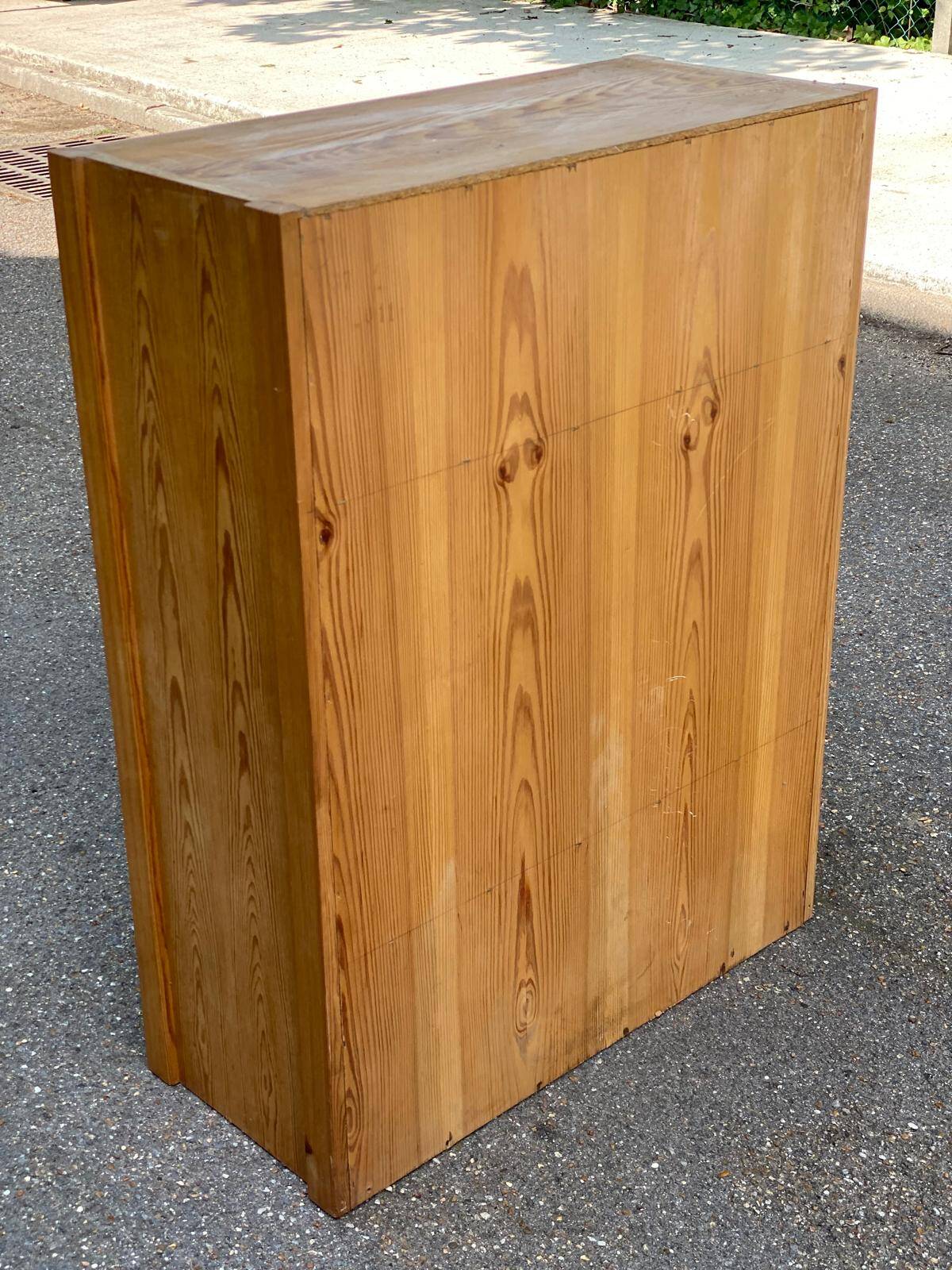 Vitrine scandinave en bois 1970