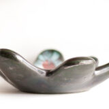 Flat ceramic Longwy Tourmalines, Made in France