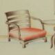 Lajos Kozma, importants fauteuils Art Déco de Budapest Werkstatte, années 1930