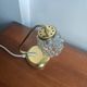 Small vintage brass and bubble glass lamp SARU (Germany) – 1960s