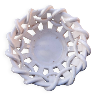 Basket in woven Malicorne earthenware