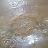 Vintage glass salad bowl