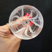 10 Verres A Vin Cristal D'Arques Modèle Fleury Taillé Flamépis