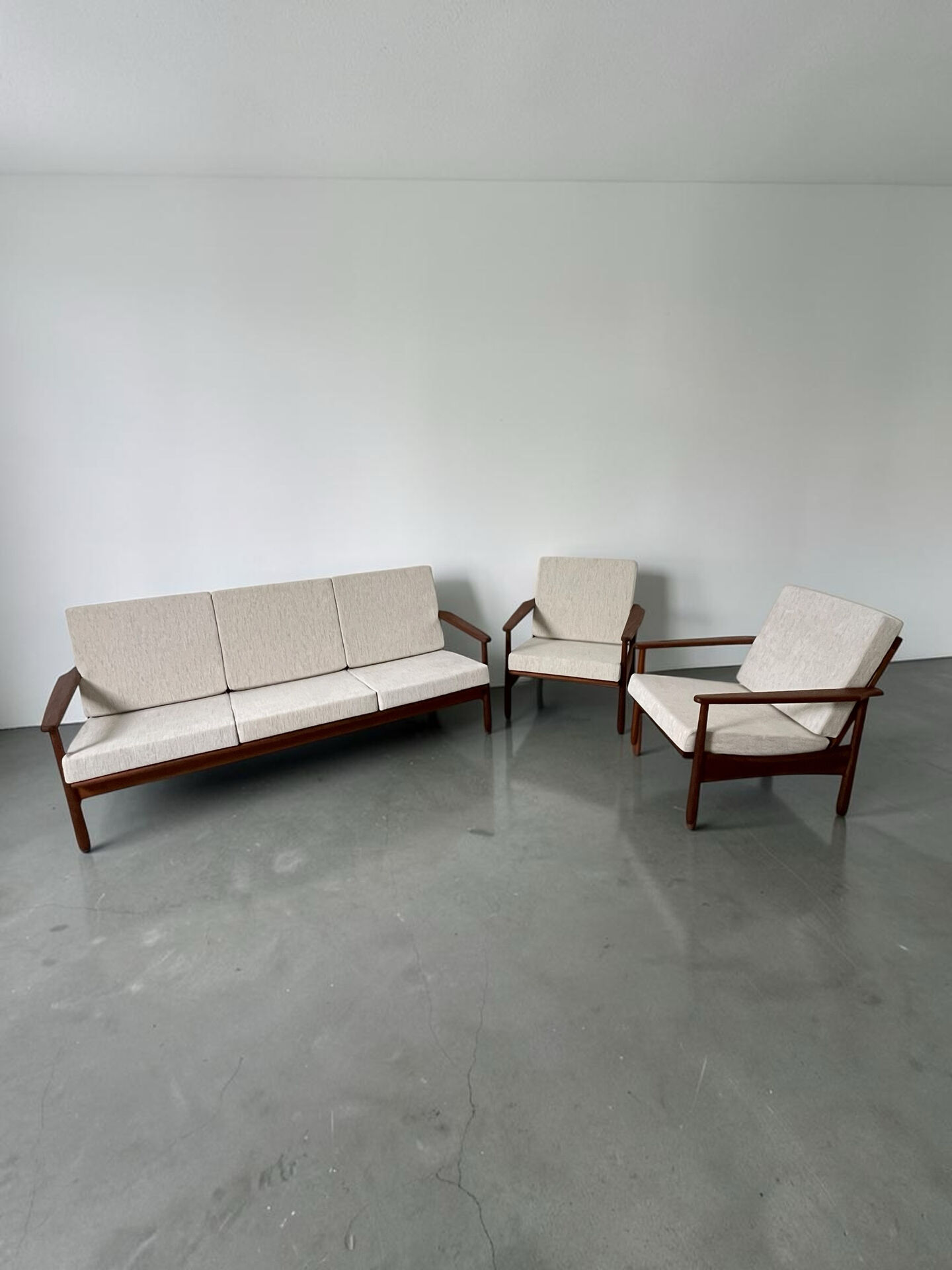 Salon scandinave en teck 1960
