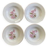 4 assiettes creuses Boch La Louvière Belgium