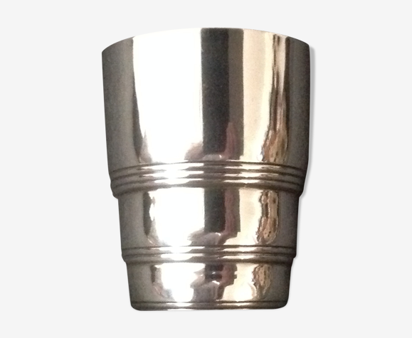 Timbale en métal argenté