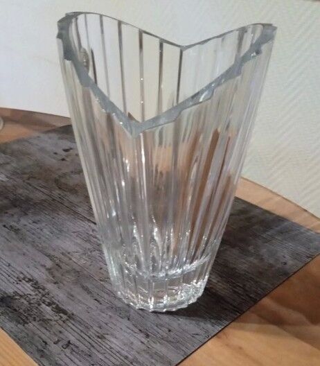 Crystal vase of Arques of the Eventail colection, Art Deco