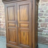 Rustic cabinet vintage fir paint original Alsace 1900s