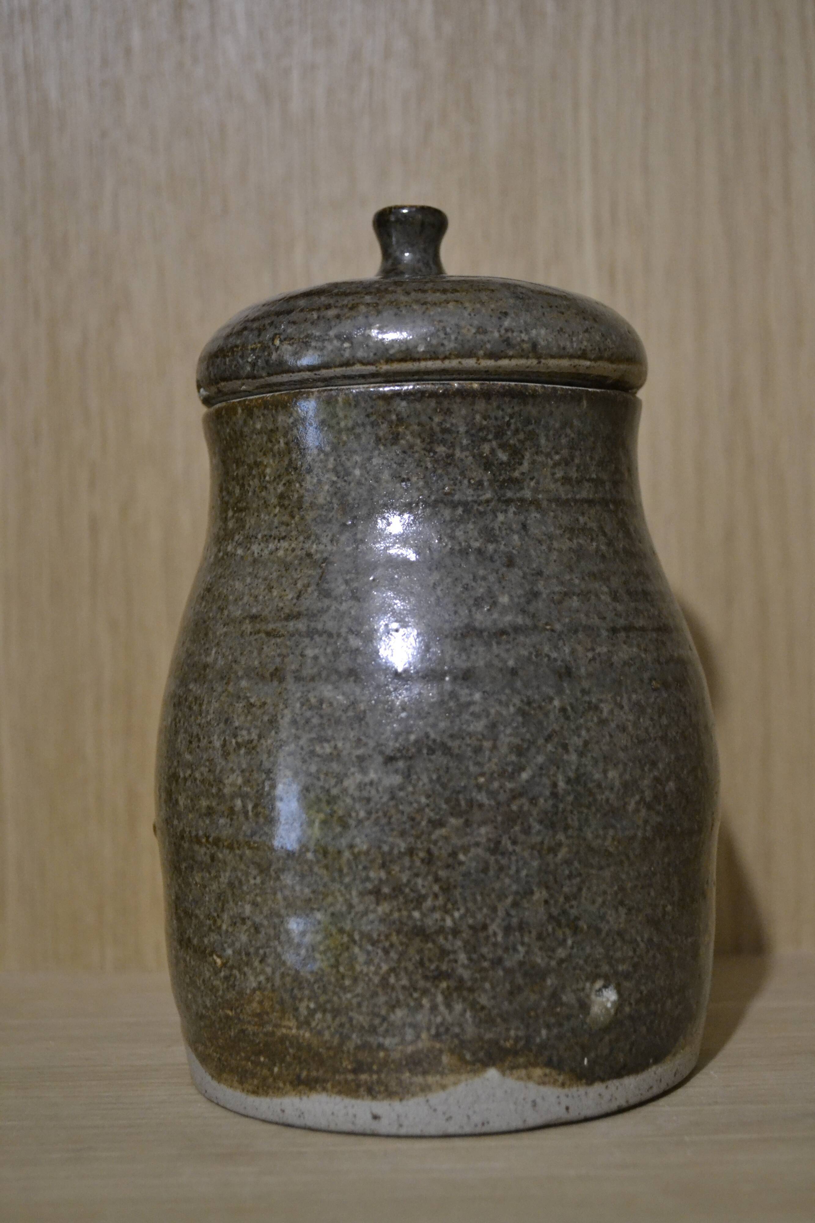 Varnished stoneware coffee pot