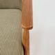 Scandinavian armchair khaki corduroy design by H.Lis 