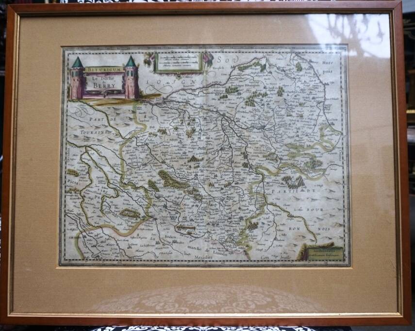 Engraving - old map. Netherlands, 18th century.