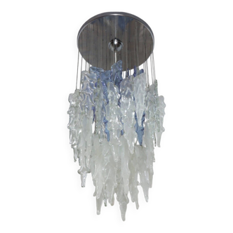 Murano glass cascade chandelier by AV Mazzega 1970s