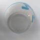 Bol ancien  céramique faïence blanc ruban bleu français des années 50 vintage