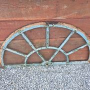 Old wrought iron full riveted gates from the 19th century.