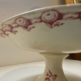 Opaque porcelain compote from Gien thistles