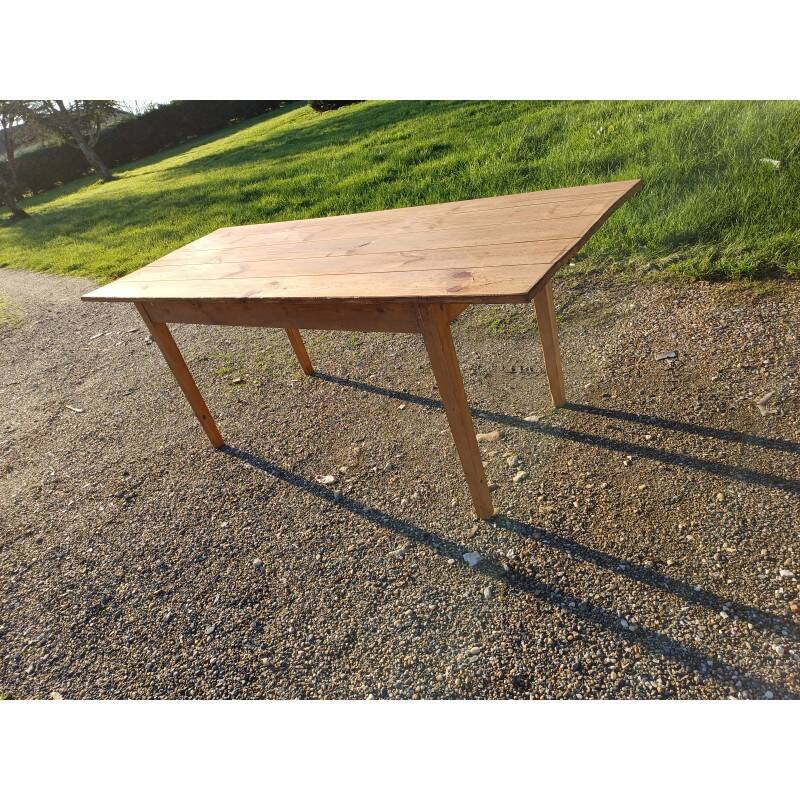Table de ferme campagnarde en pin