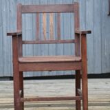 Chair Reconstruction solid oak France 1950