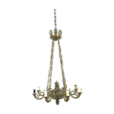 Empire style bronze chandelier Light fixture Palmette chandelier