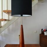 Scandinavian teak table lamp, 1960s
