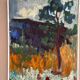 Original Swedish Oil on Canvas – "Tree in a Landscape", Unknown Artist – Vintage and Framed – 33 × 28 cm (12.9" × 11")
