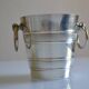 Vintage silver metal ice bucket