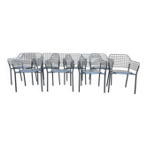 Suite de 8 chaises lyze, emu