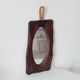 Brutalist antique mirror in solid wood from the 1950s/60s.