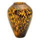 Scalloped glass vase