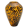 Scalloped glass vase