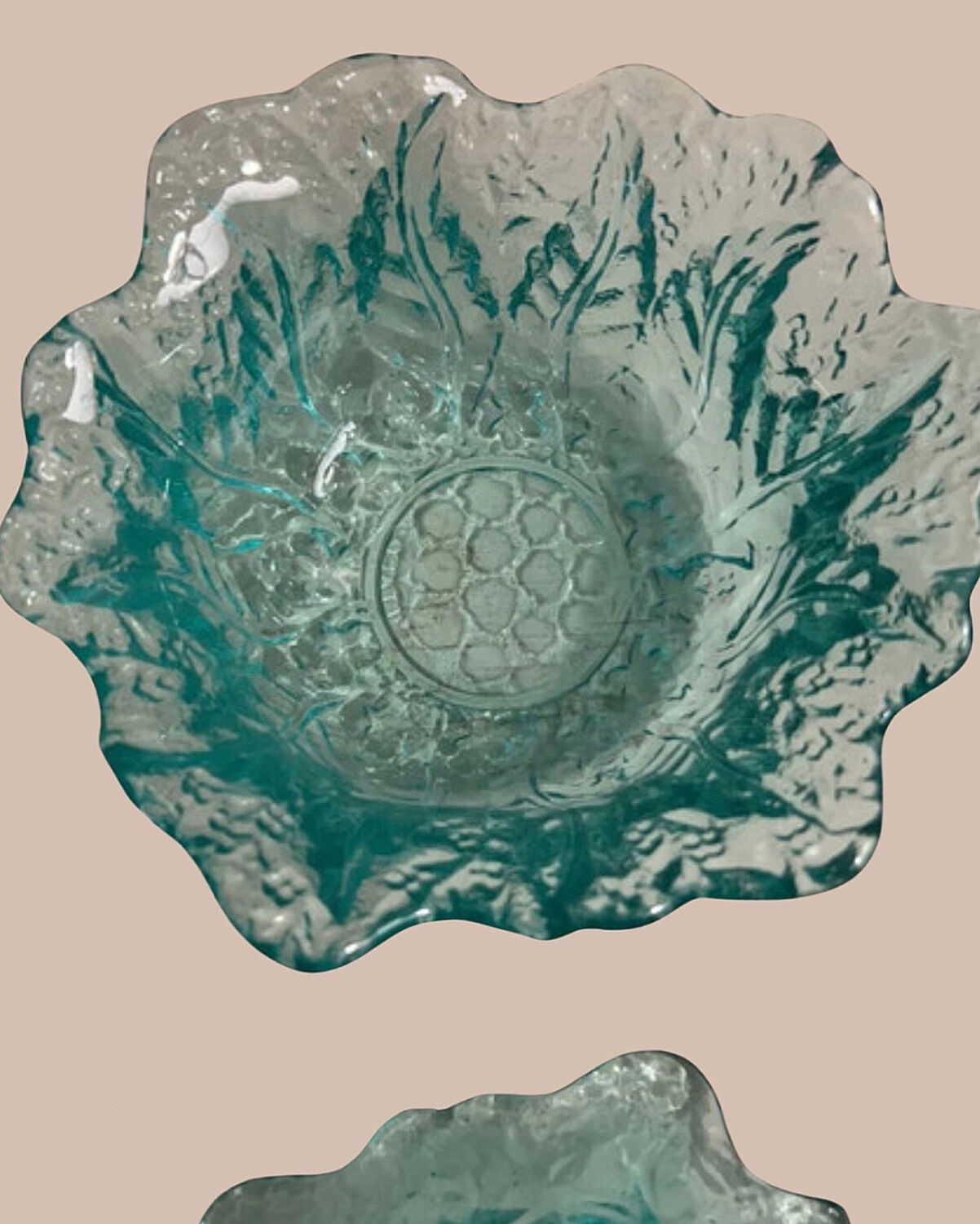 Coupelles en verre gravé