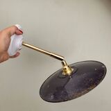 Vintage lampshade wall light in enamelled sheet metal (ref 2)