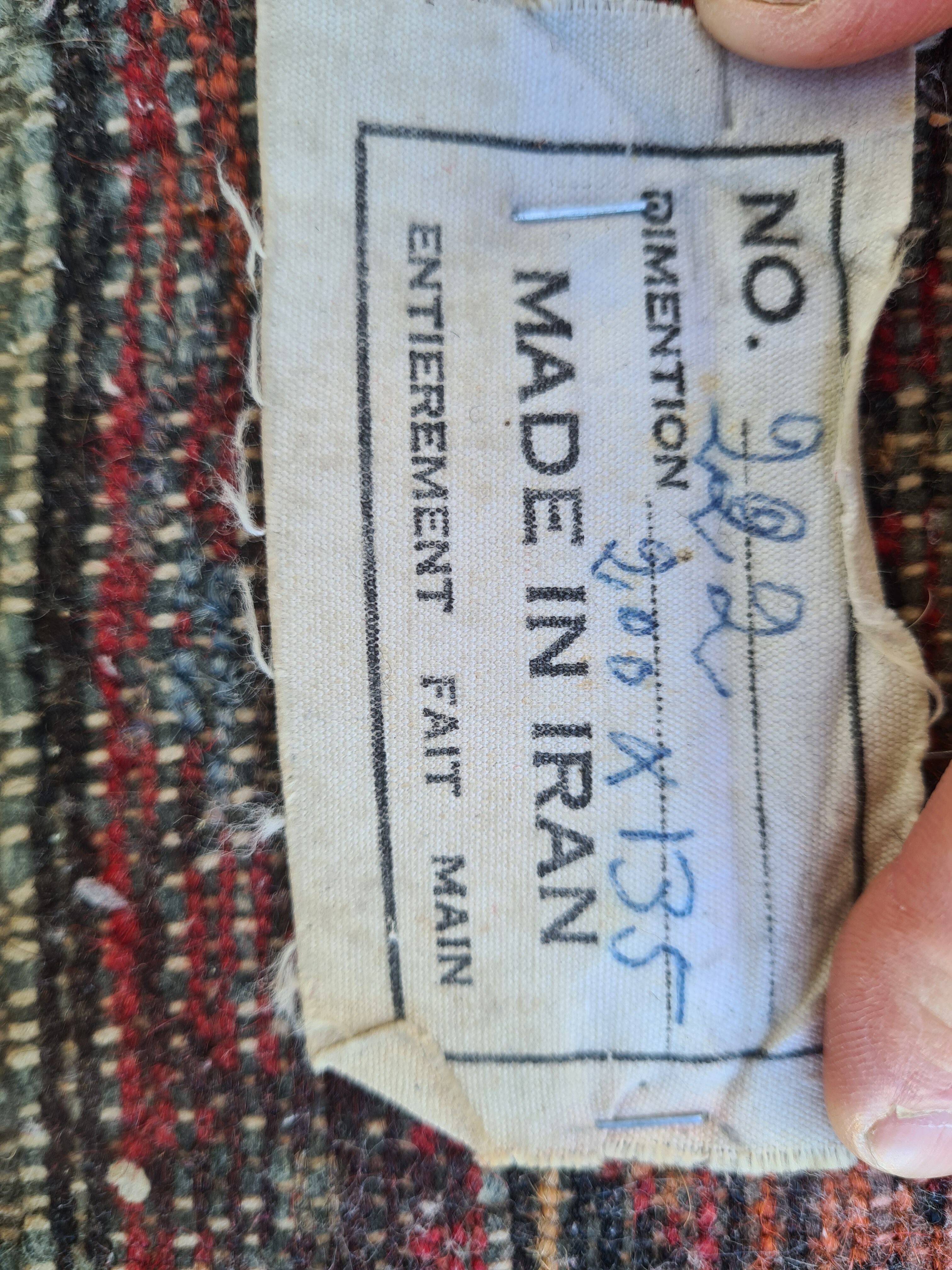 Iranian carpet 2 m 00 x 1 m 35