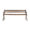 Banc en bois et fonte