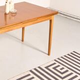 Vintage Scandinavian style dining table, side extensions