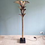 Banana tree floor lamp in brass, Henri Fernandez, 1970s