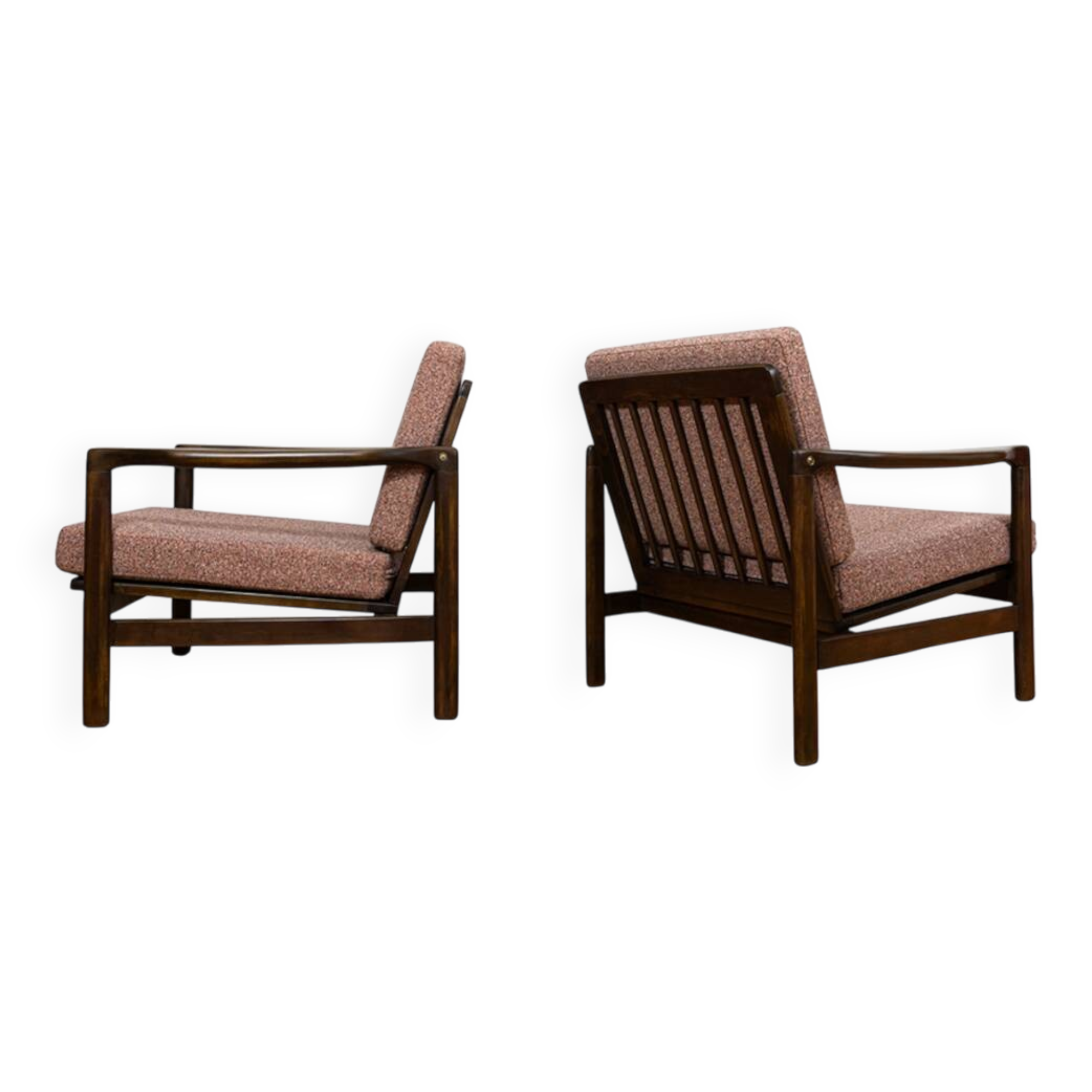 Pair Of Mid Century Armchairs B7522 By Zenon Bączyk, Poland, 1960's