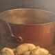 Table oil painting "potatoes"