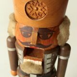 Handmade wooden nutcracker (miner), made in Erzgebirge/East Germany, vintage from the 1950s