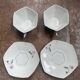 set of 2 Art Deco porcelain tea cups from Czechoslovakia