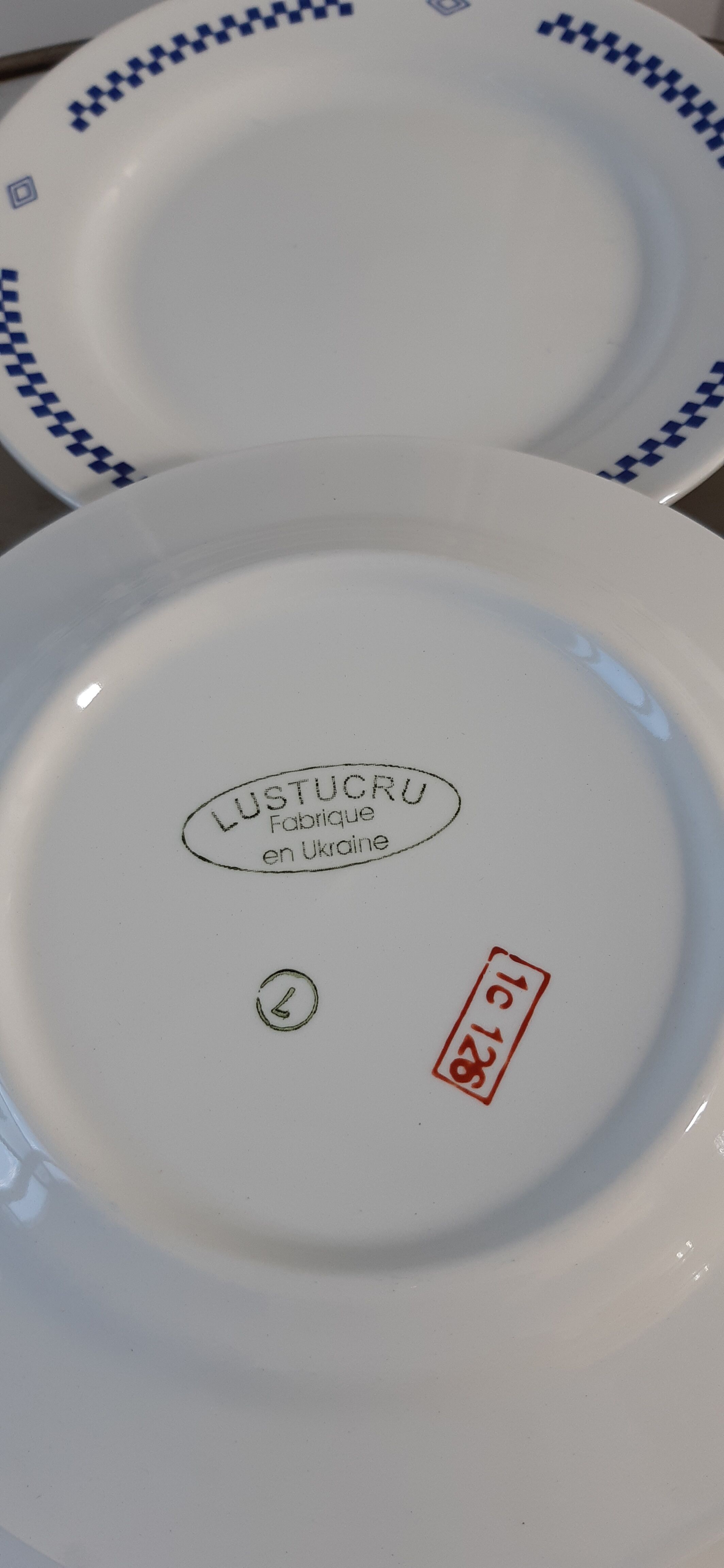 Set of 6 dessert plates Lustucru 80s