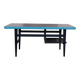 Mid-century coffee table in painted blue and navy wood, 1950s design from the Czech Republic.