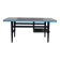 Mid-century coffee table in painted blue and navy wood, 1950s design from the Czech Republic.