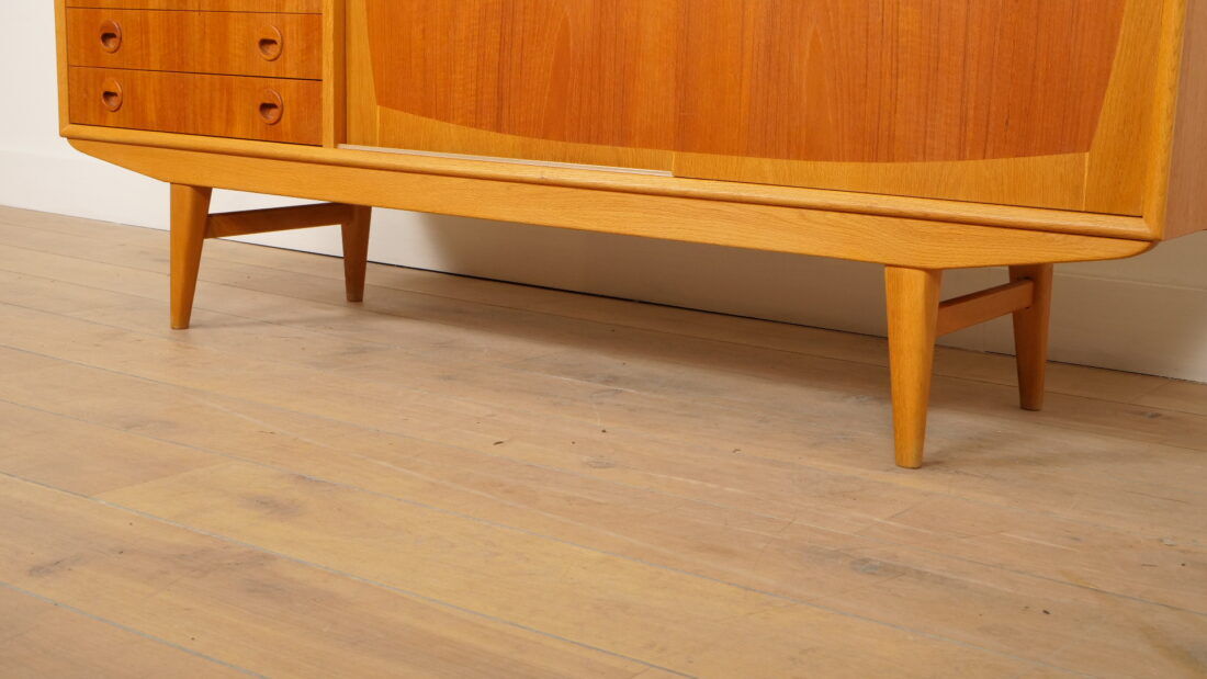 Vintage sideboard | Teak | 160 cm | Model Borgia